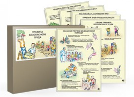 Комплект таблиц "Правила безопасного труда" - fgospostavki.ru - Апатиты