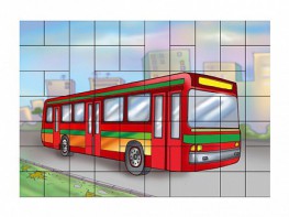 Магнитный пазл "Автобус" - fgospostavki.ru - Апатиты