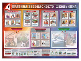 Стенд-уголок "Правила безопасности школьника" - fgospostavki.ru - Апатиты