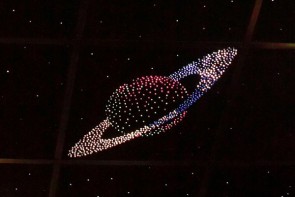 Потолок "Звездное небо с анимационным фибероптическим эффектом сатурн" - fgospostavki.ru - Апатиты