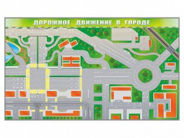 Доска магнитно-маркерная панорамная "Дорожное движение в городе" - fgospostavki.ru - Апатиты
