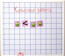 Магнитно-маркерная доска "Клетка" (86 см х 75 см) - fgospostavki.ru - Апатиты