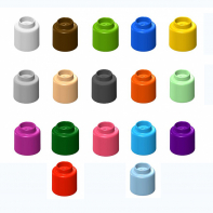  Элемент конструктора одиночный одноцветный Color Blocks 100 штук - fgospostavki.ru - Апатиты