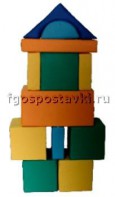 Мягкий модуль-конструктор "Городок" (12 элементов) - fgospostavki.ru - Апатиты
