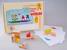 Игровой набор Фребеля "Конструктор деревянный без соединений-1" (Серия "Эксперимент") - fgospostavki.ru - Апатиты