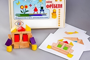 Игровой набор Фребеля "Конструктор деревянный без соединений-4" (Серия "Эксперимент") - fgospostavki.ru - Апатиты