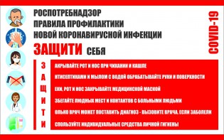 Плакат "Правила профилактики коронавируса" - fgospostavki.ru - Апатиты