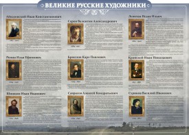 Стенд "Великие русские художники" - fgospostavki.ru - Апатиты