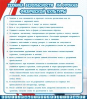 Стенд "Техника безопасности на уроках физкультуры" - fgospostavki.ru - Апатиты