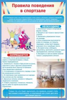 Стенд "Правила поведения в спортзале №1" - fgospostavki.ru - Апатиты
