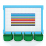  Элемент конструктора одиночный одноцветный Color Blocks 100 штук - fgospostavki.ru - Апатиты